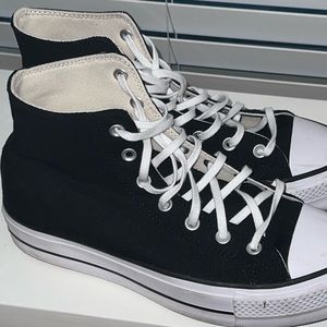 Platform black converse